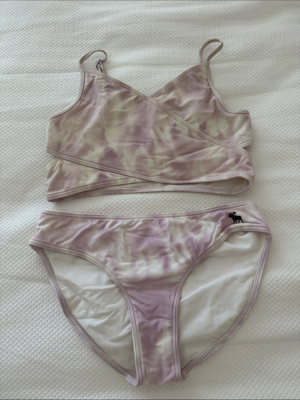 Abercrombie Kids Tie-Dye Lilac Two-Piece Bikini Set Size 15/16